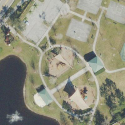 Aerial view of Corporal Patrick Deans Park