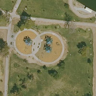 Aerial view of Cortez Park