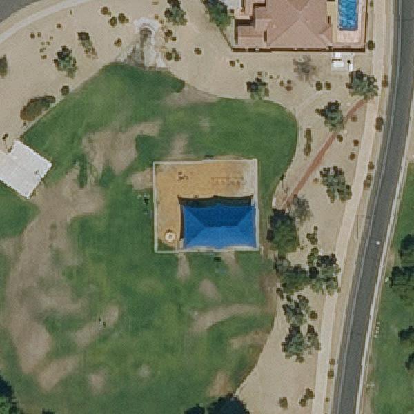 Aerial view of Cottonflower HOA Park