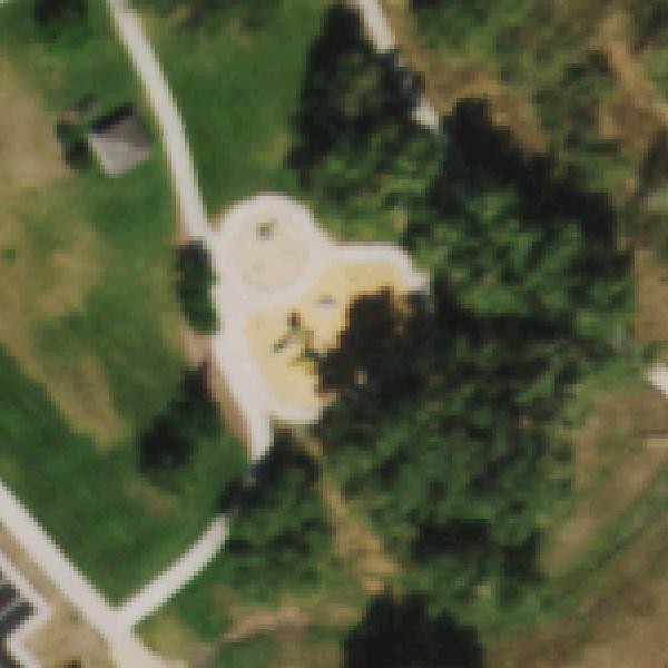 Aerial photo of Cottonwood Park West Playground