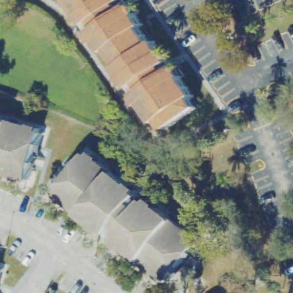 Aerial view of Country Club Villas Park