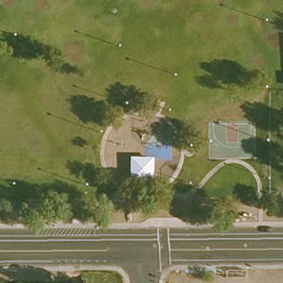 Aerial view of Creamery Park