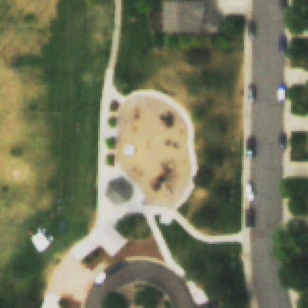 Aerial photo of Creekside Park at the farm