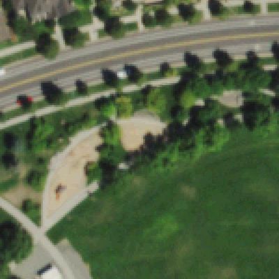 Aerial photo of Crescent Park