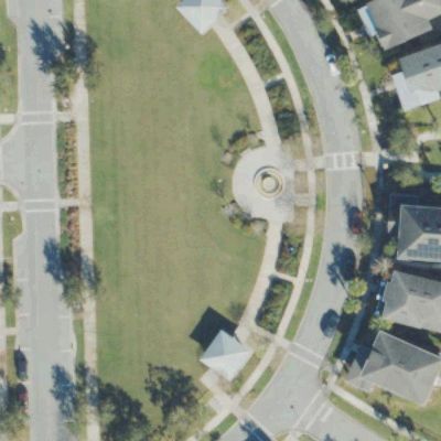 Aerial view of Crescent Park