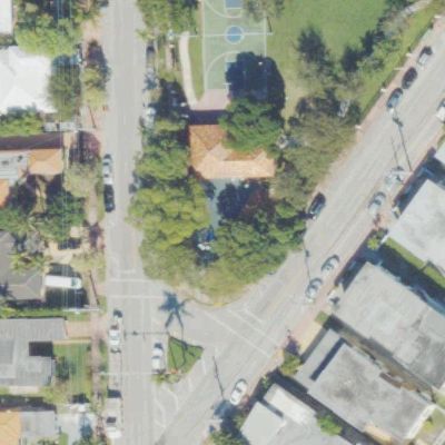 Aerial view of Crespi Park