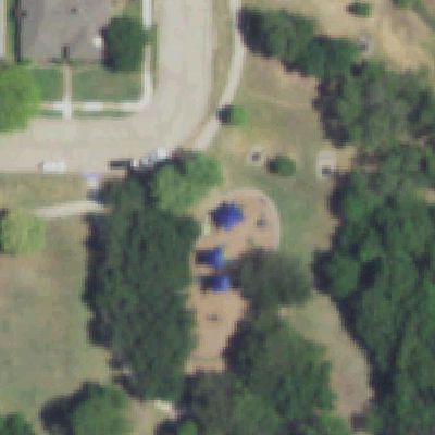 Aerial view of Crowley Park Playground