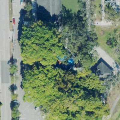Aerial view of Curtis Park