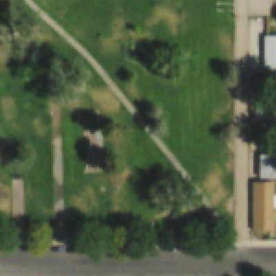 Aerial photo of Cushing Park