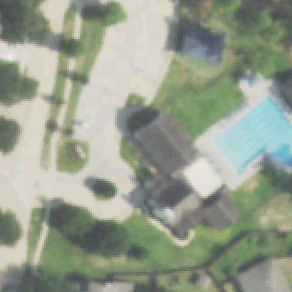 Aerial photo of Cypress Mill Park and Pool