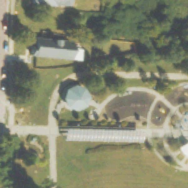 Aerial view of D.H. Stanton Park