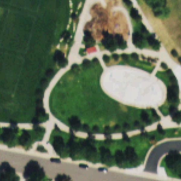 Aerial photo of Dad Clark Park