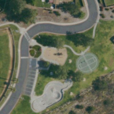 Aerial view of Damato Park Baseball Fields