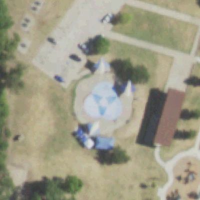 Aerial view of Danieldale Sprayground