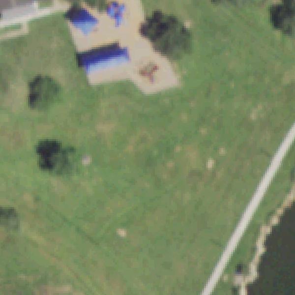 Aerial photo of David Braun Park at Lake Nassau