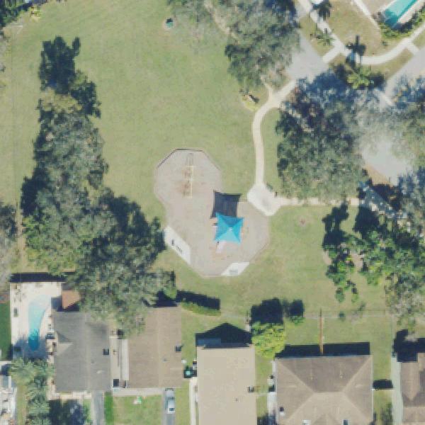Aerial view of Dawn Park