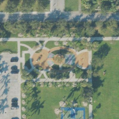 Aerial view of Debbie Curtin Park
