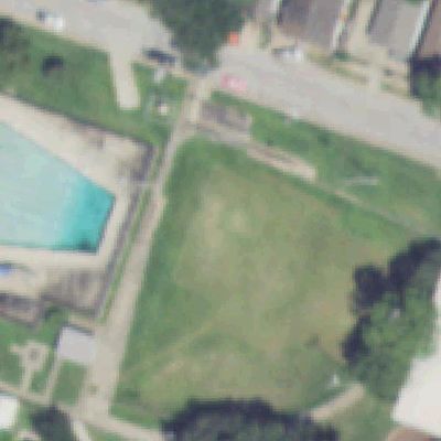 Aerial photo of DeZavala Park