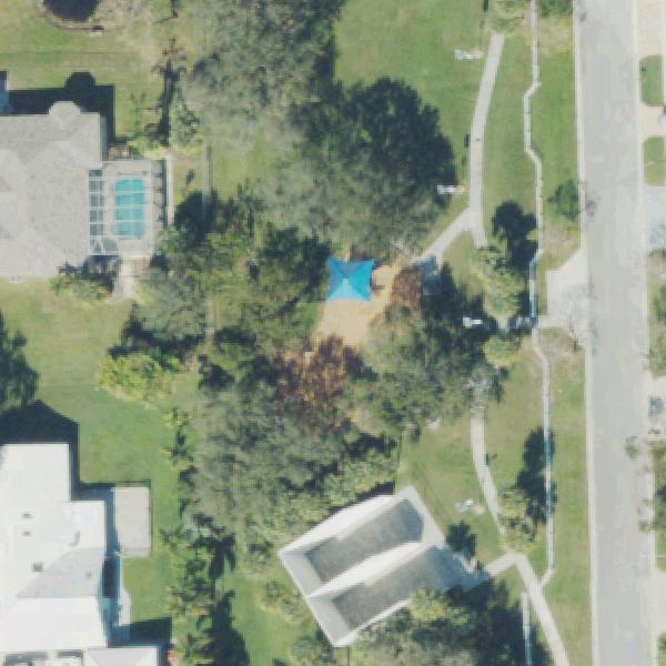 Aerial view of Diamond Head Park