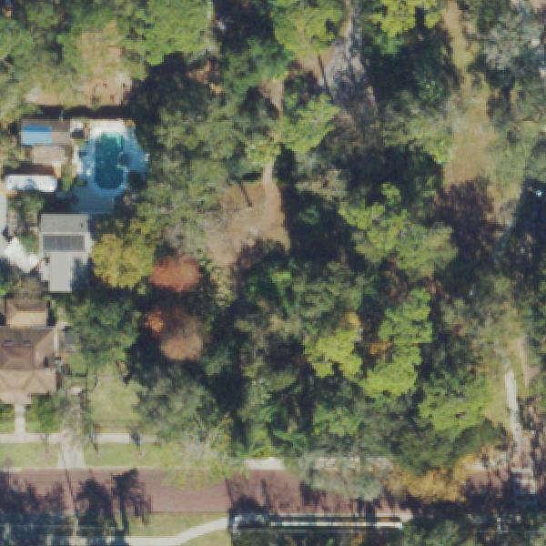 Aerial photo of Dickson Azalea Park