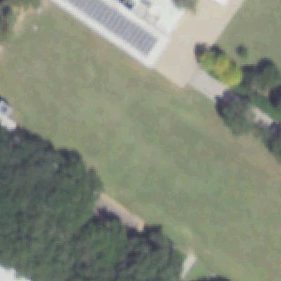 Aerial photo of Discovery Green