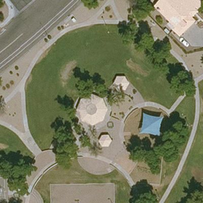Aerial view of Dobson Park
