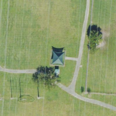 Aerial view of Dog Park at Oakridge Park