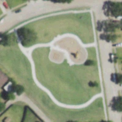 Aerial view of Dorfman Park