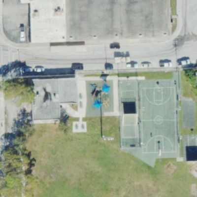 Aerial view of Dorsey Park