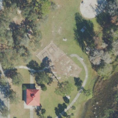 Aerial photo of Downey Park