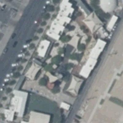 Aerial photo of Downtown Container Park playground