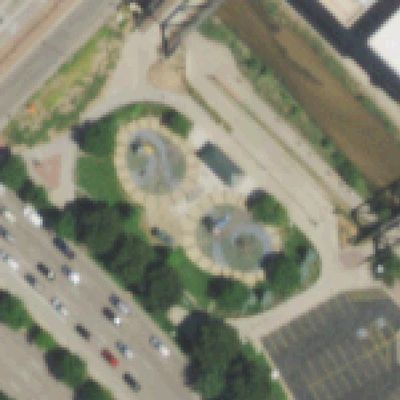 Aerial photo of Downtown Denver Playground