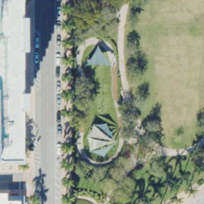 Aerial view of Downtown Doral Park Playground