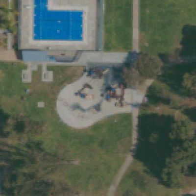 Aerial view of Dr. Martin Luther King, Jr. Community Park (MLK Park)