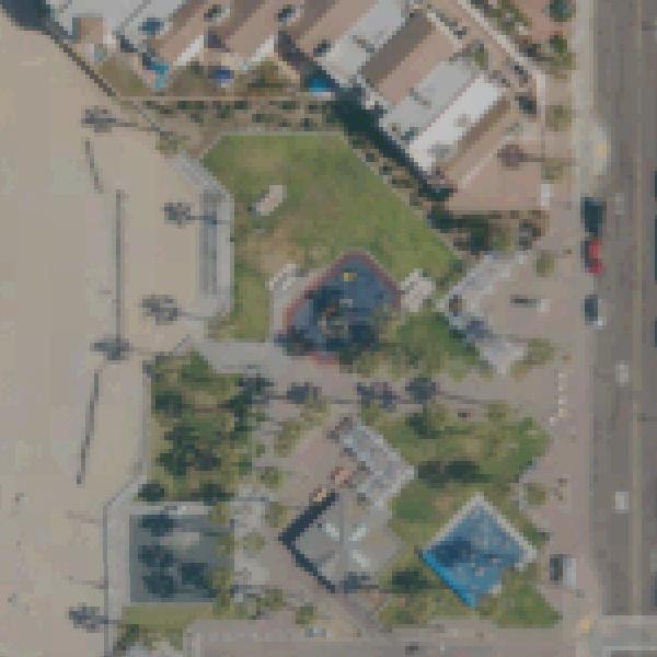 Aerial view of Dunes Park