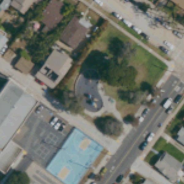 Aerial view of Dusty Rhodes Park