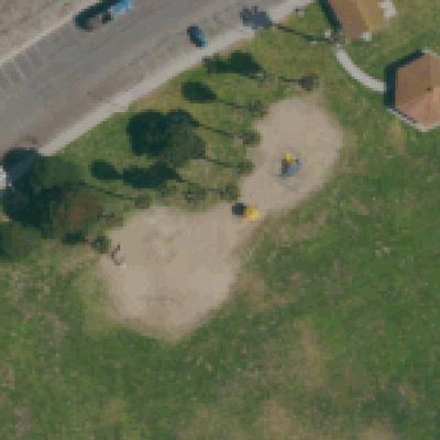 Aerial view of Dusty Rhodes Park