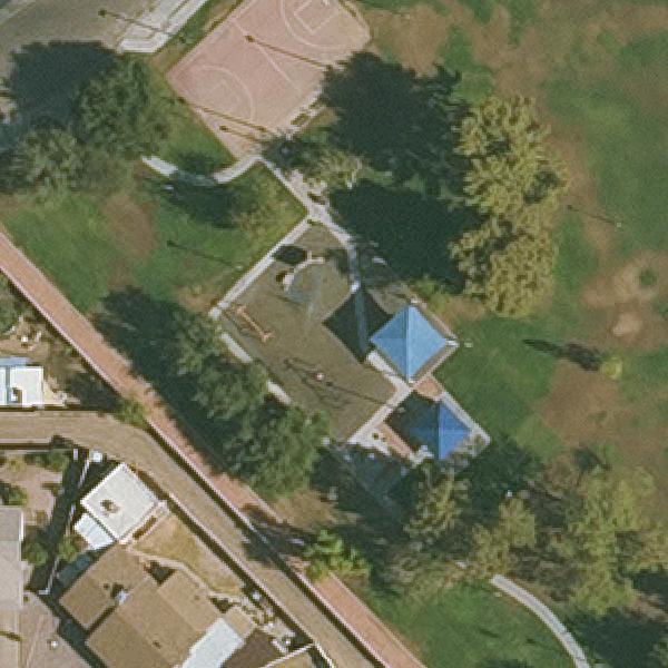Aerial view of Dwight Park