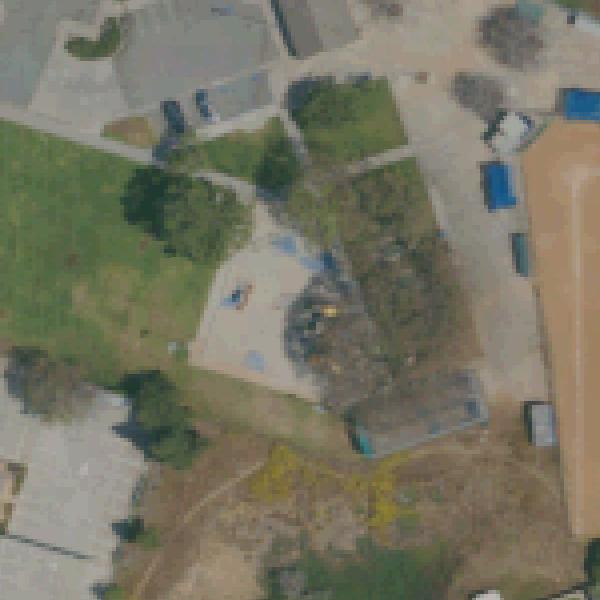 Aerial view of East Clairemont Athletic Area