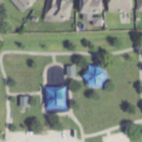 Aerial photo of Eddie Huron Park