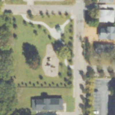 Aerial view of Egan Park