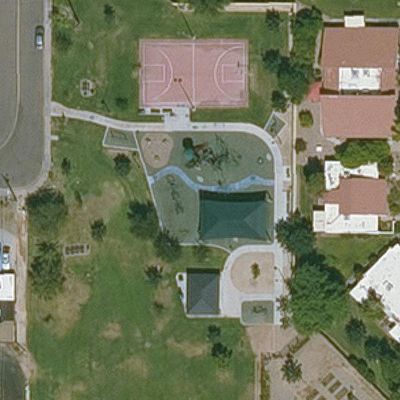 Aerial view of Ehrhardt Park