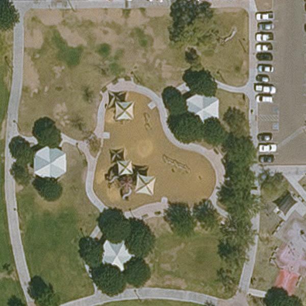 Aerial view of El Oso Park