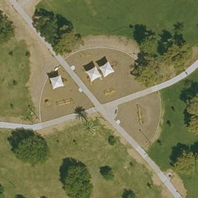 Aerial view of El Prado Park