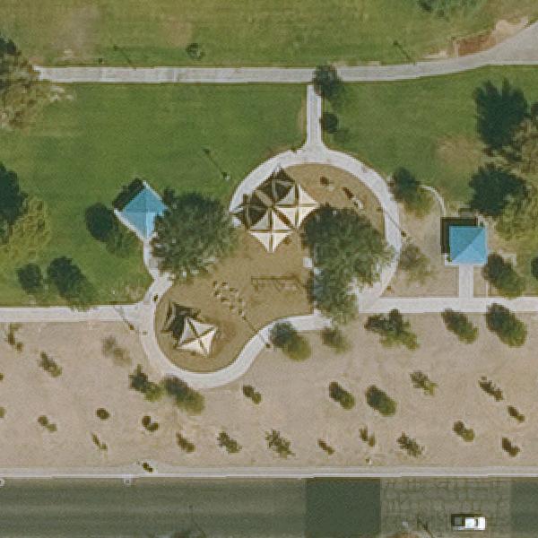 Aerial view of El Reposo Park