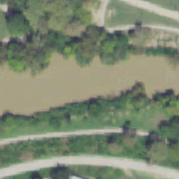 Aerial photo of Eleanor Tinsley Park