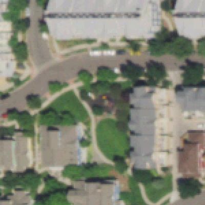 Aerial photo of Elitch Gardens Playground