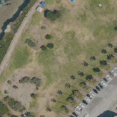 Aerial view of Ellen Browning Scripps Park