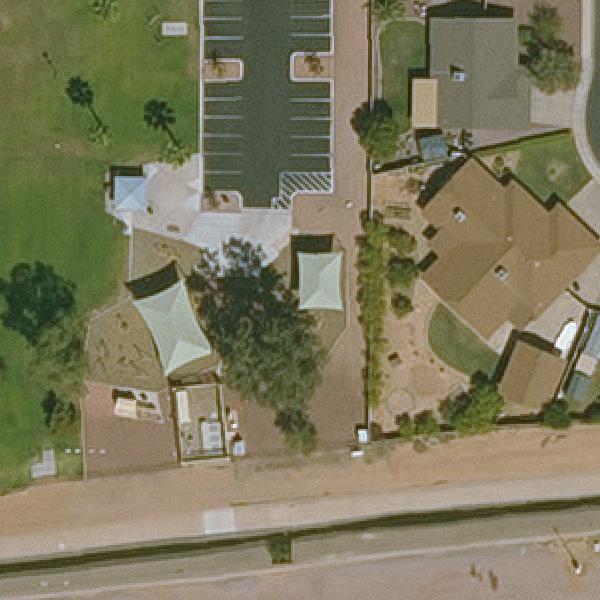Aerial view of Emerald Park Playground