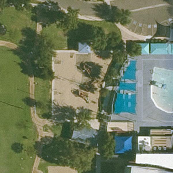 Aerial view of Escalante Park Playground